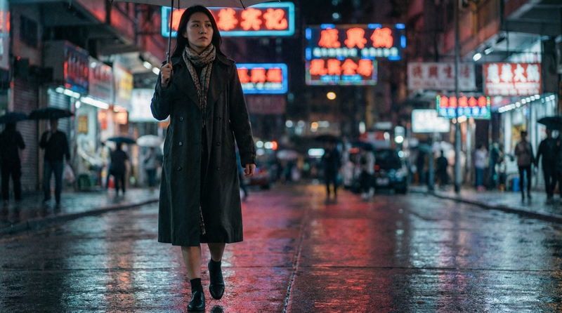 日剧《丈夫出差回来晚了》夜景短片